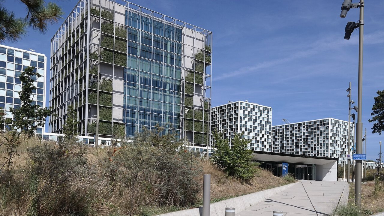 Stand-in: 2022 file photo of the International Criminal Court building in The Hague, not a photo of Monday’s decision