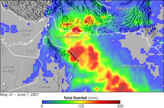 Gonu rainfall — free Wikimedia Commons media