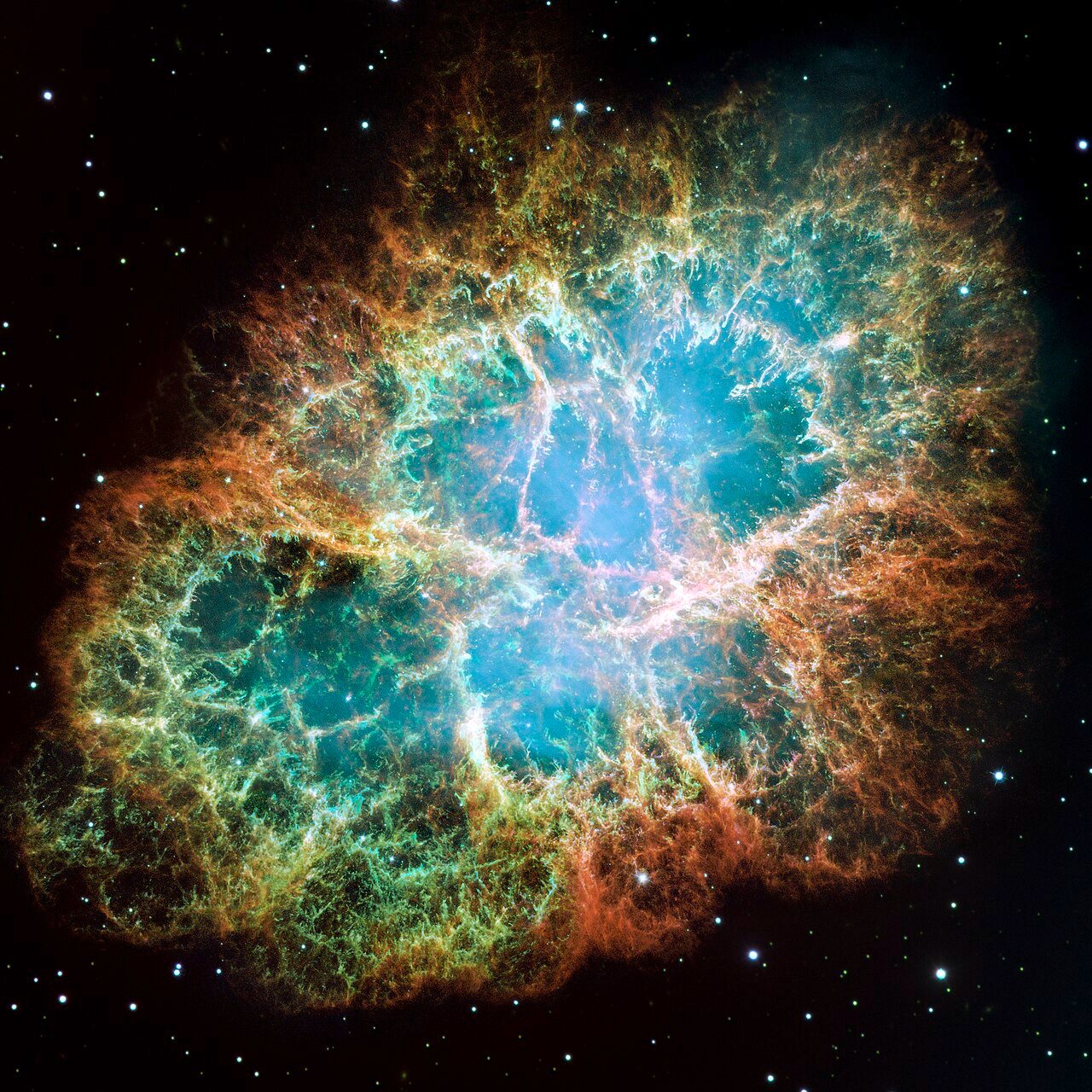 The Crab Nebula, a pulsar wind nebula — free public-domain NASA/ESA media