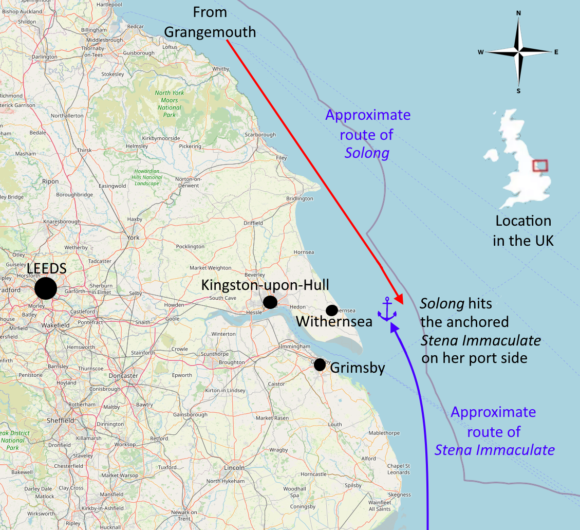 2025 North Sea ship collision — free Wikimedia Commons media